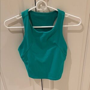 Lululemon Women’s Invigorate Teal Cropped Athletic Tank Top